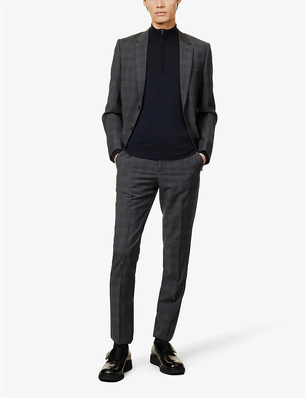 JOHN SMEDLEY Concealed Zip Merino-wool Jumper - Image 3