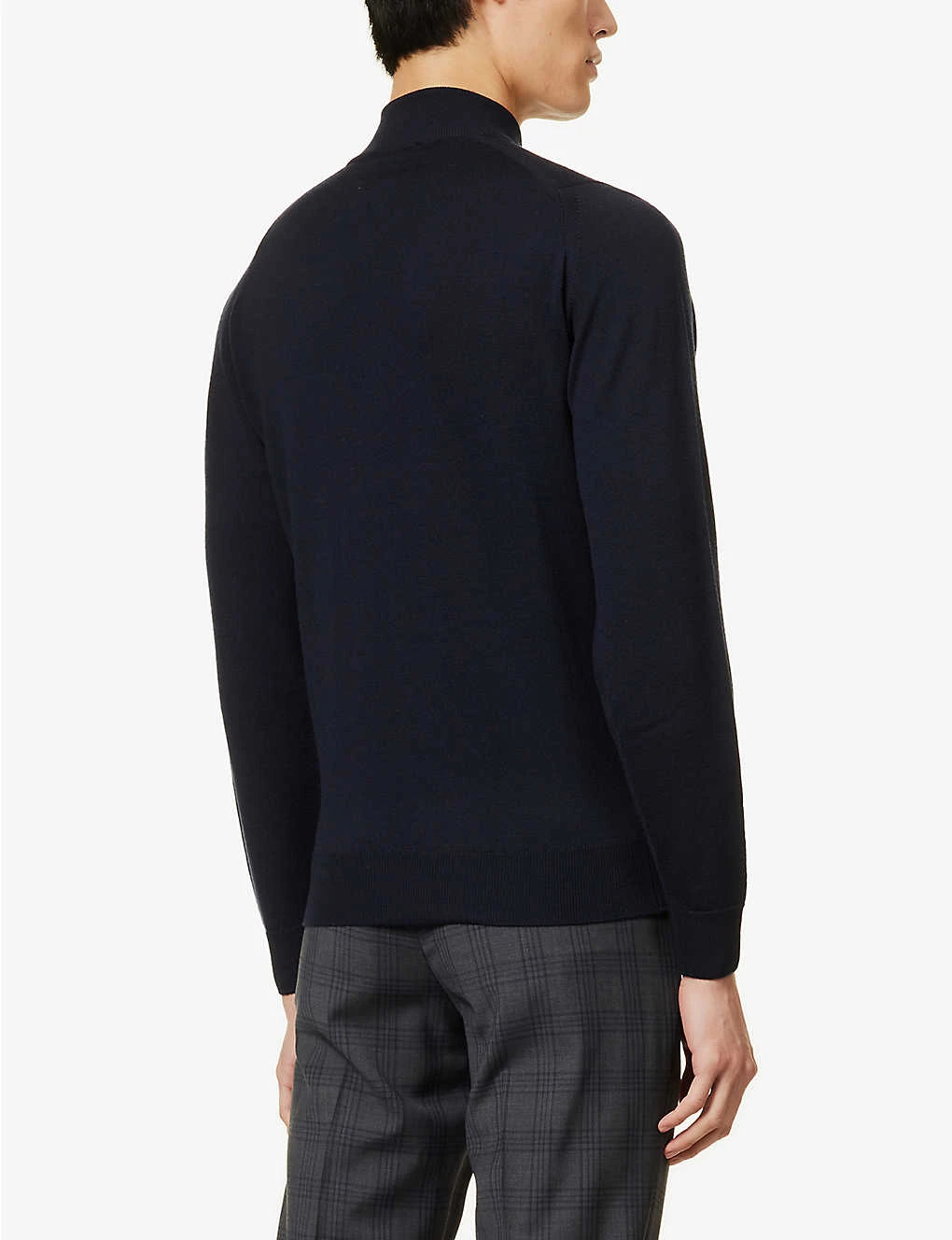 JOHN SMEDLEY Concealed Zip Merino-wool Jumper - Image 5