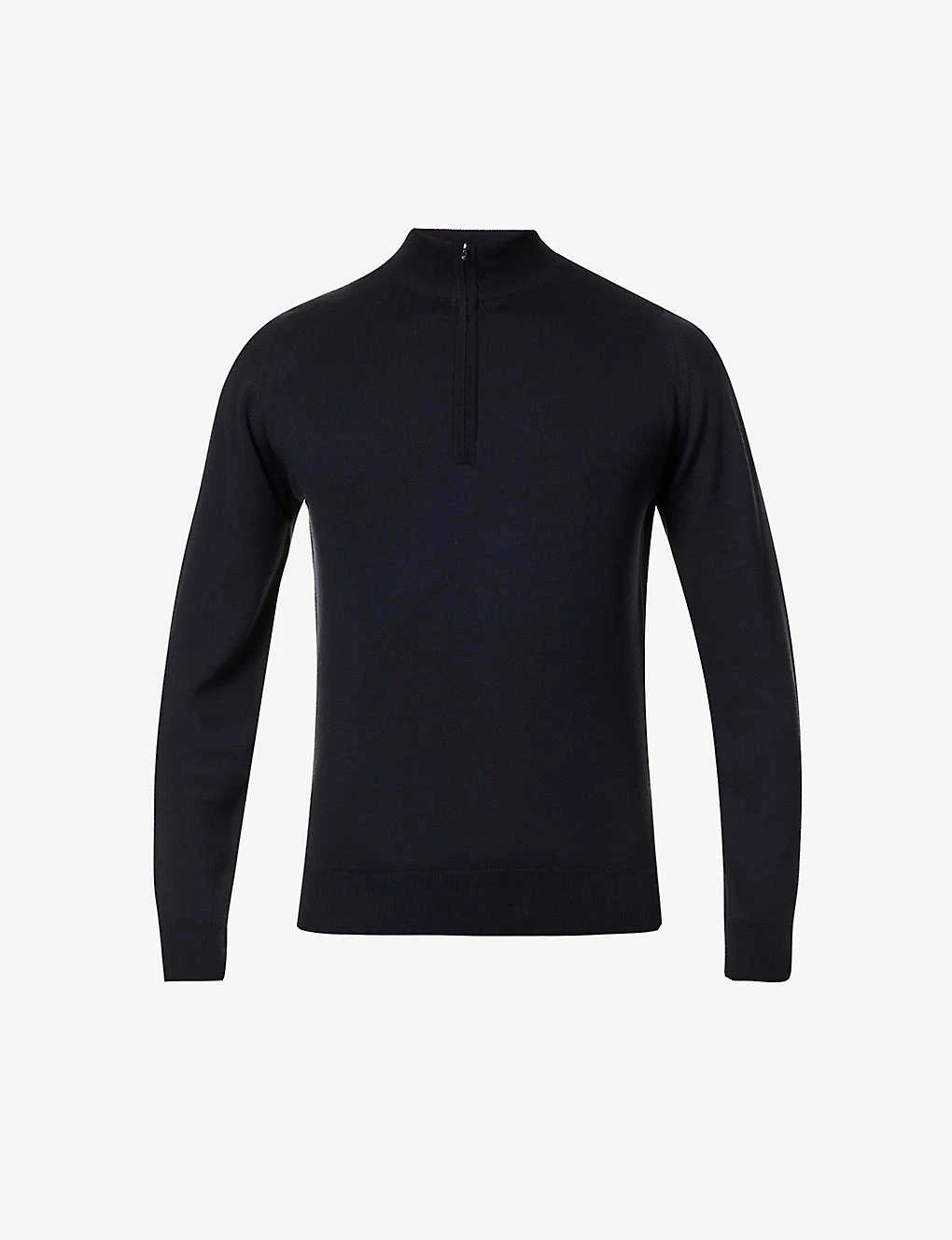 JOHN SMEDLEY Concealed Zip Merino-wool Jumper - Image 2