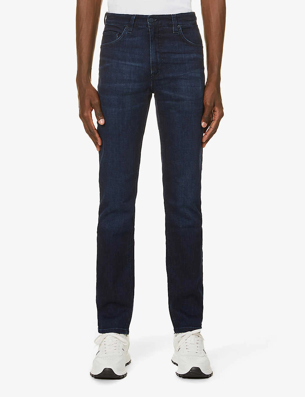 Boss Relaxed-fit Mid-rise Slim-leg Stretch-denim Jeans - Image 3