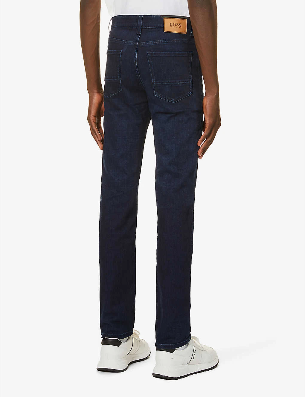 Boss Relaxed-fit Mid-rise Slim-leg Stretch-denim Jeans - Image 4