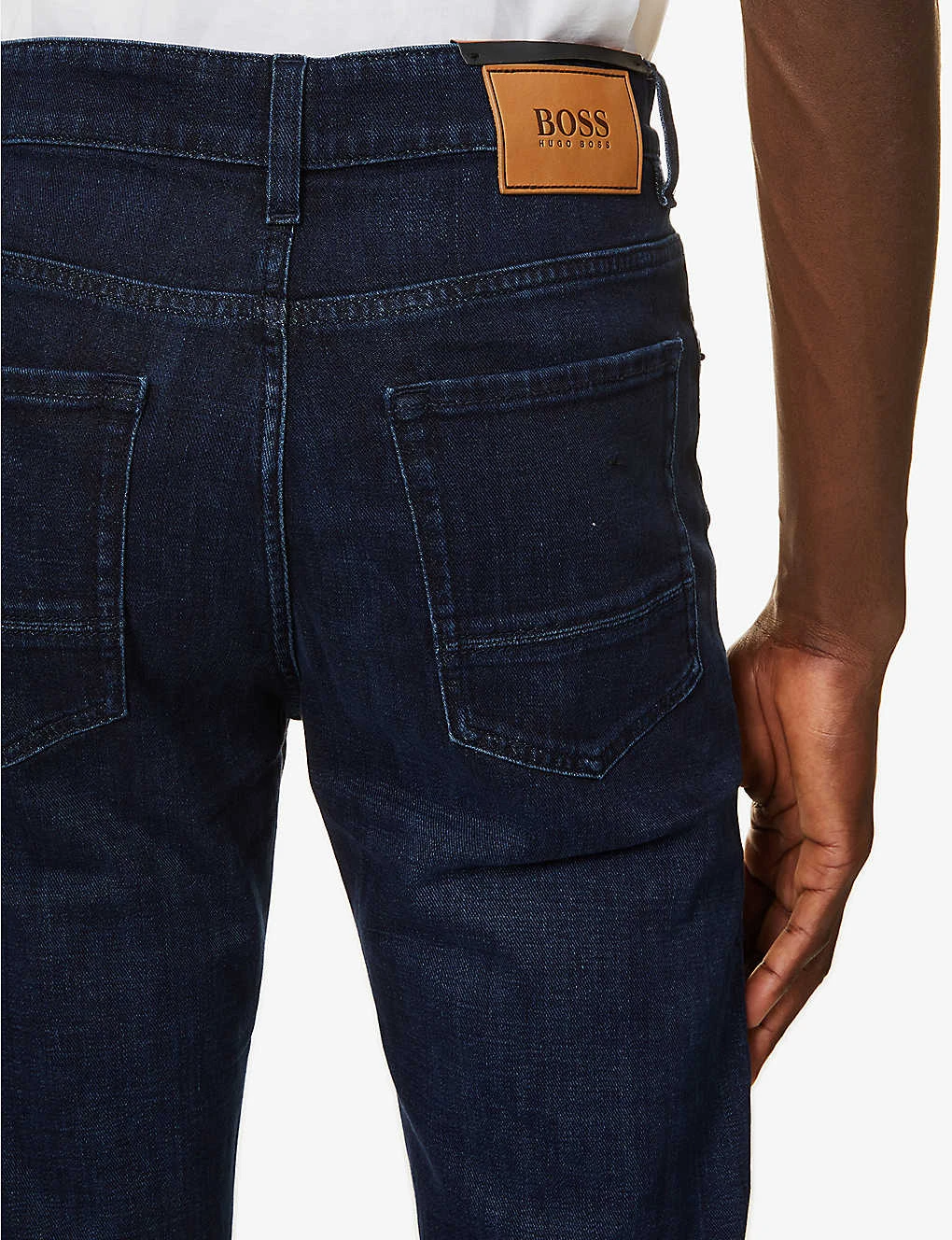 Boss Relaxed-fit Mid-rise Slim-leg Stretch-denim Jeans - Image 6