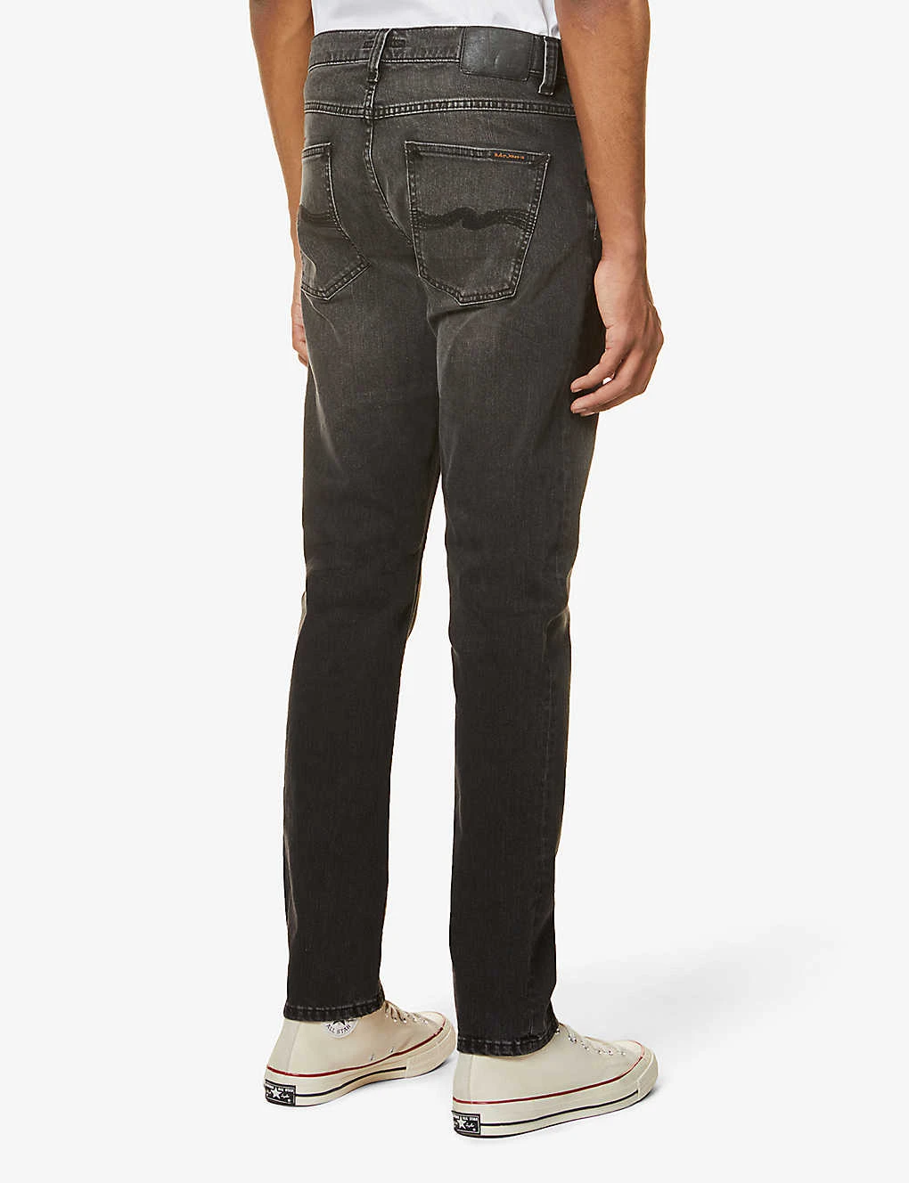 Nudie Jeans Lean Dean Slim-fit Mid-rise Stretch-denim Tapered Jeans - Image 4