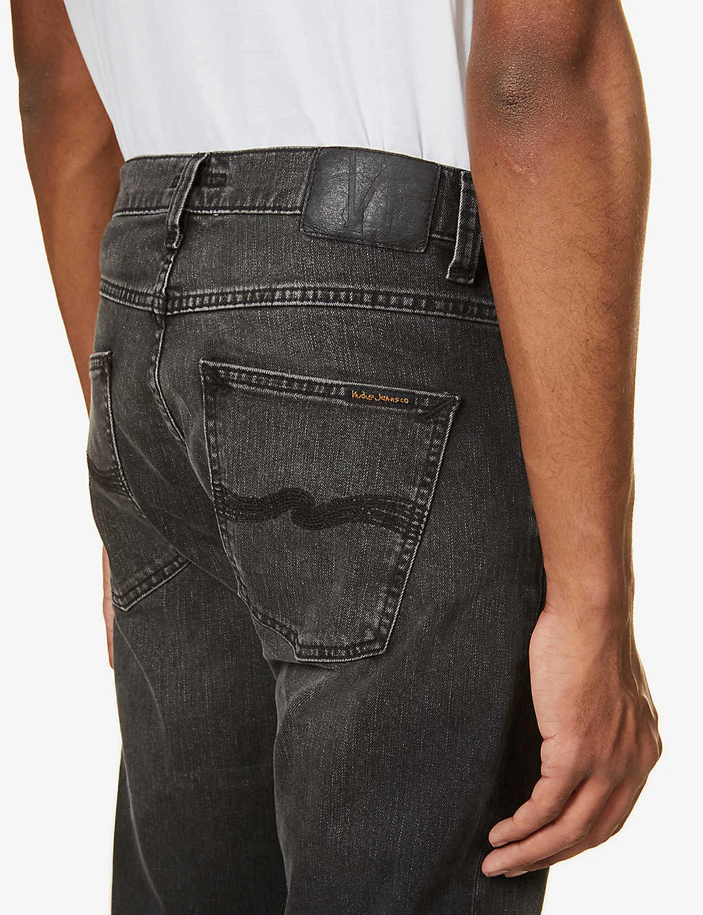 Nudie Jeans Lean Dean Slim-fit Mid-rise Stretch-denim Tapered Jeans - Image 6