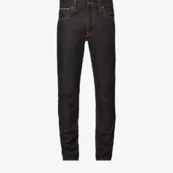 Nudie Jeans Lean Dean Regular-fit Tapered-leg Stretch-denim Jeans