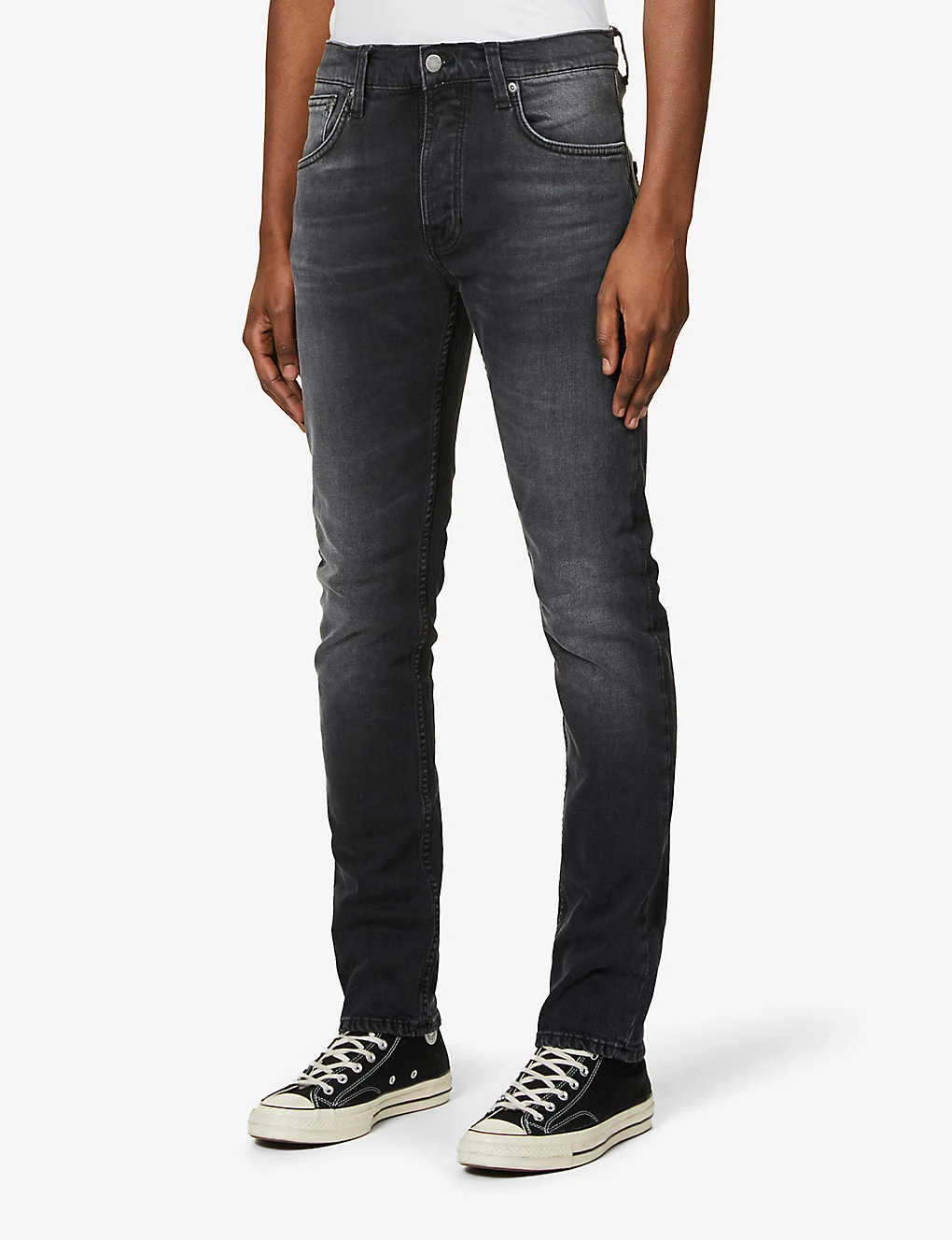 Nudie Jeans Grim Tim Mid-rise Stretch-denim Jeans - Image 3
