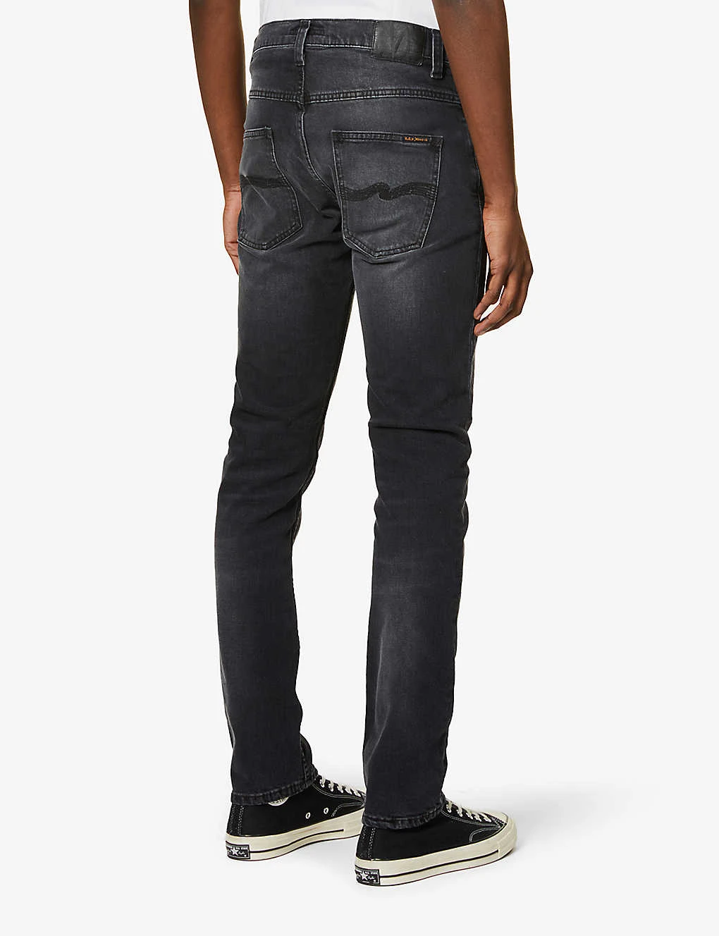 Nudie Jeans Grim Tim Mid-rise Stretch-denim Jeans - Image 4