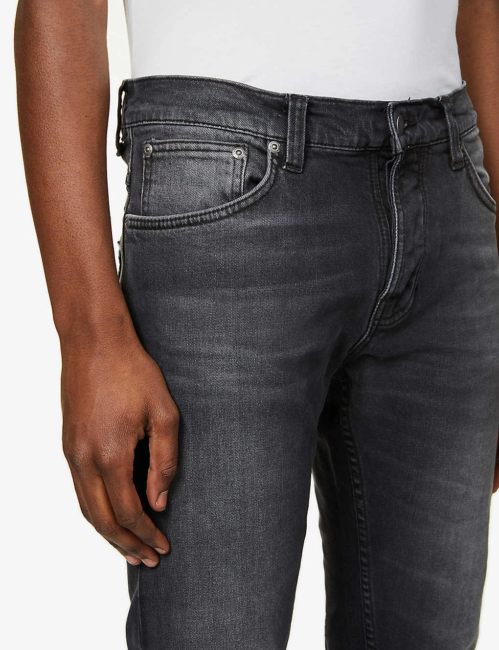 Nudie Jeans Grim Tim Mid-rise Stretch-denim Jeans - Image 5