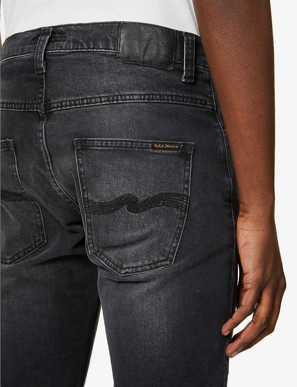 Nudie Jeans Grim Tim Mid-rise Stretch-denim Jeans - Image 6