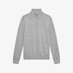 Reiss Blackhall Zipped Funnel-neck Merino-wool Jumper