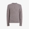 AllSaints Washed Ribbed Alpaca And Wool-blend Knitted Jumper