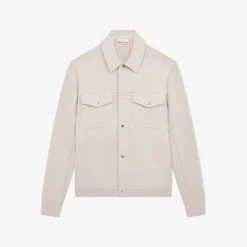 Reiss Jerry Flap-pocket Stretch-woven Overshirt