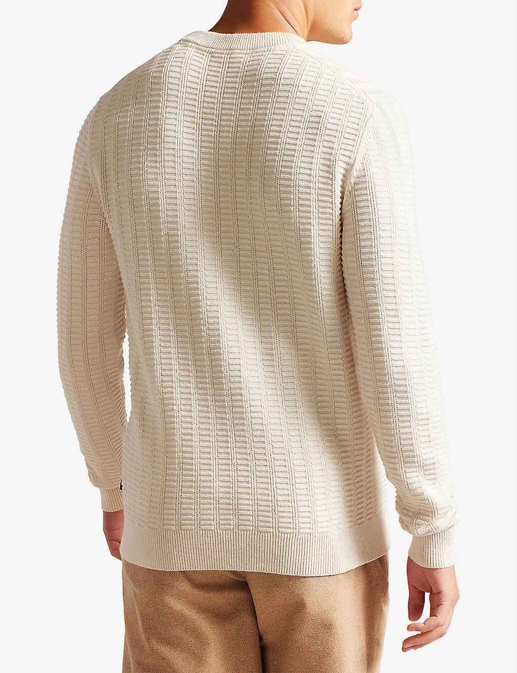 Ted Baker Crannog Textured-detail Cotton-blend Jumper - Image 4