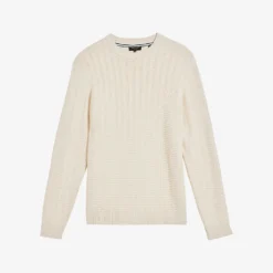 Ted Baker Crannog Textured-detail Cotton-blend Jumper