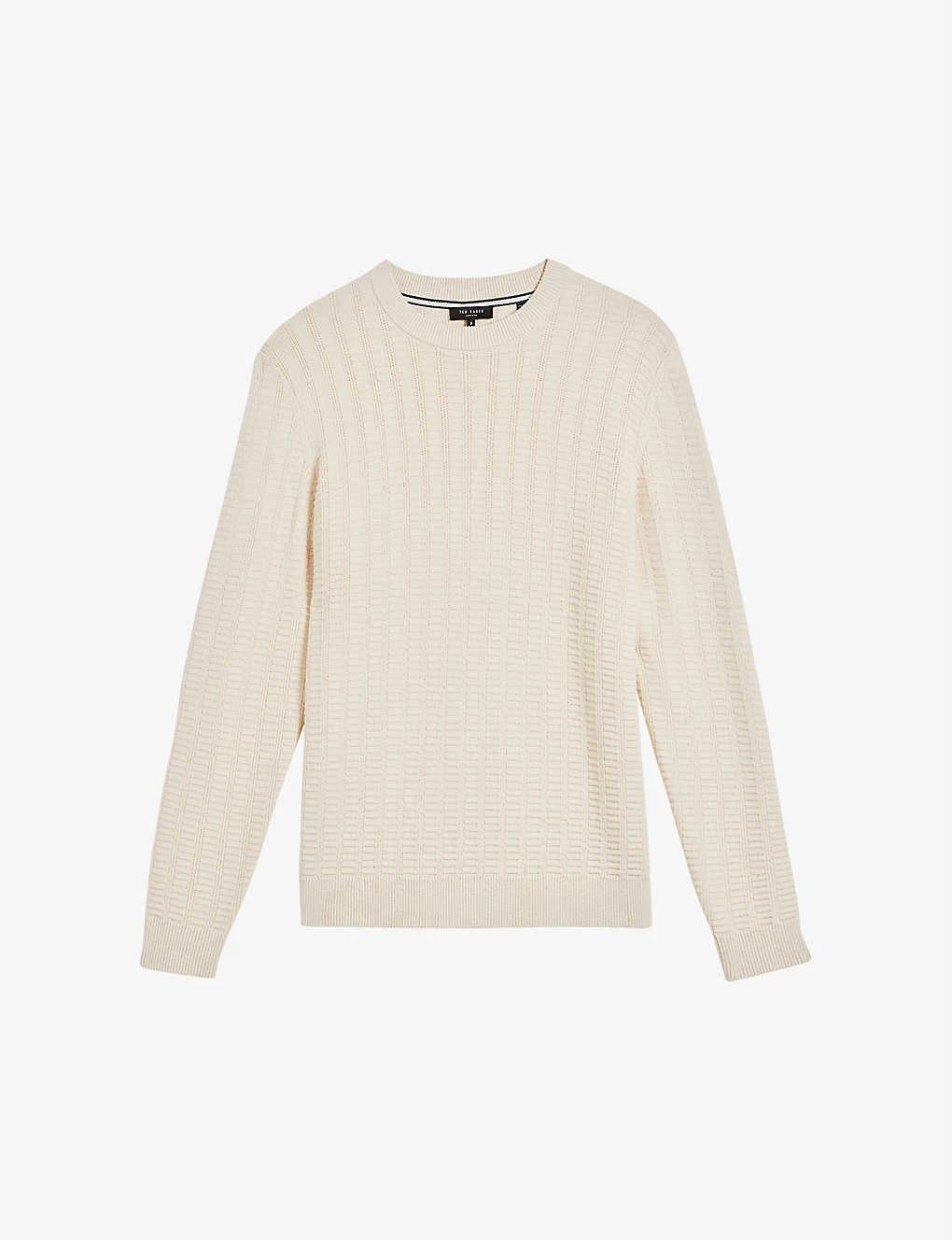Ted Baker Crannog Textured-detail Cotton-blend Jumper