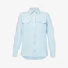 Unisex Moonstone Relaxed-fit Cashmere Shirt