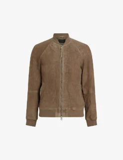 AllSaints Dains Regular-fit Suede Bomber Jacket
