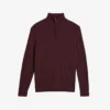 Ted Baker Martenn Half-zip Funnel-neck Cotton-blend Jumper