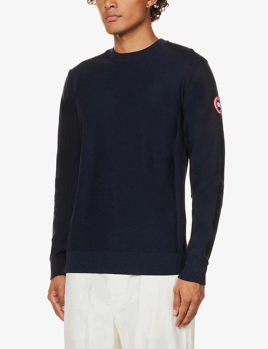 Canada Goose Dartmouth Brand-patch Wool-knit Jumper - Image 3