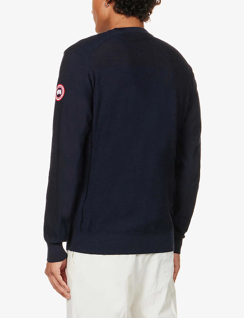Canada Goose Dartmouth Brand-patch Wool-knit Jumper - Image 4