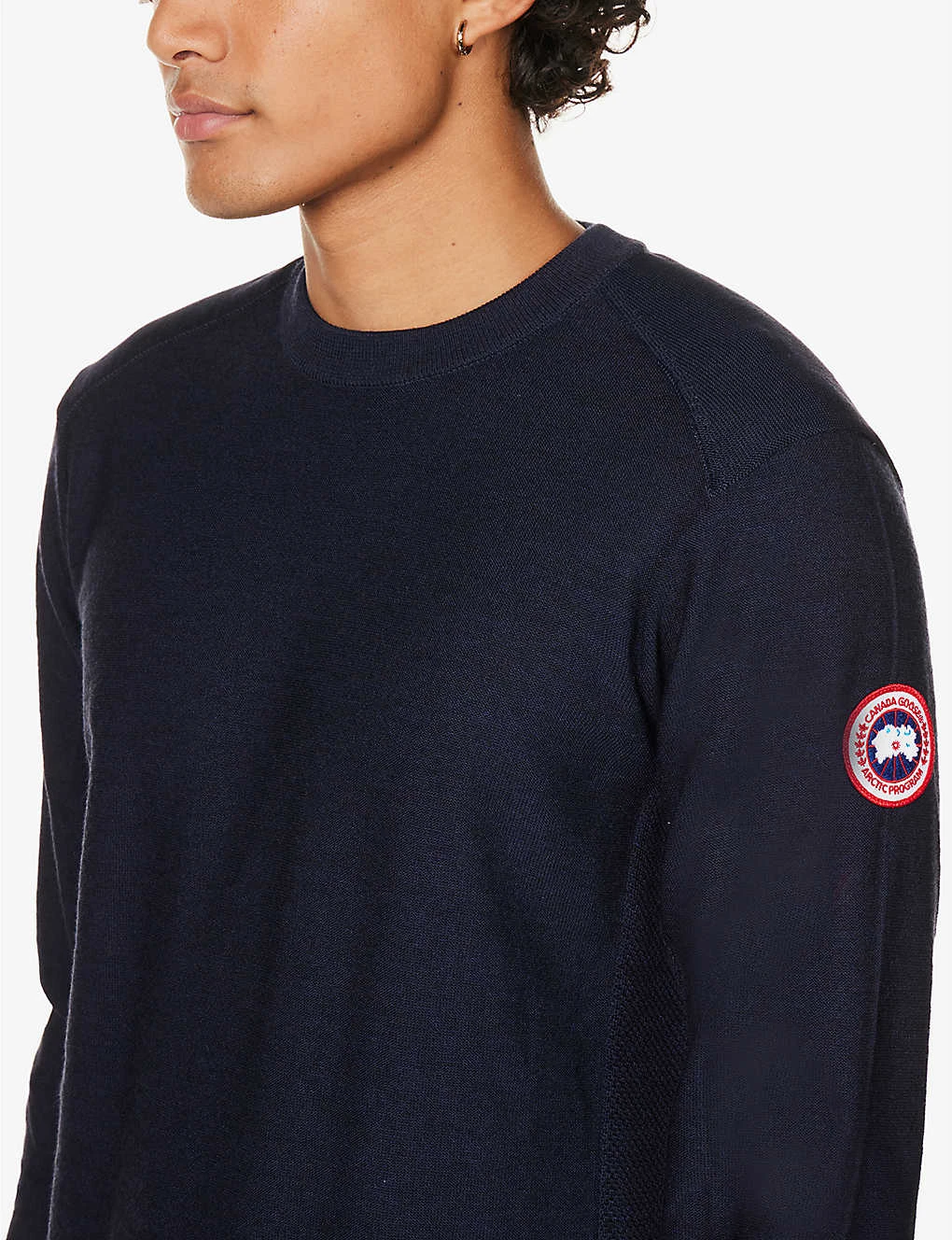 Canada Goose Dartmouth Brand-patch Wool-knit Jumper - Image 5
