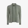 AllSaints Mode Ramskull-embroidered Merino-wool Cardigan