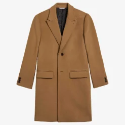 Ted Baker Raydon Peak-lapel Single-breasted Wool Coat