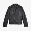 THE KOOPLES Notched-collar Zip-detail Leather Biker Jacket