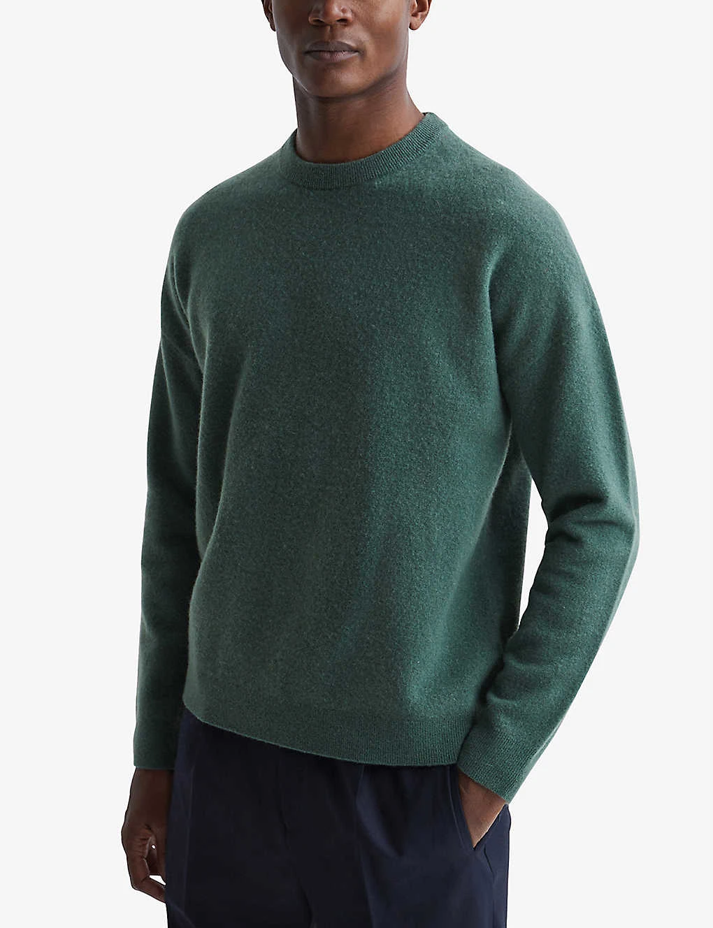 Reiss Prague Crewneck Merino Wool-blend Jumper - Image 3