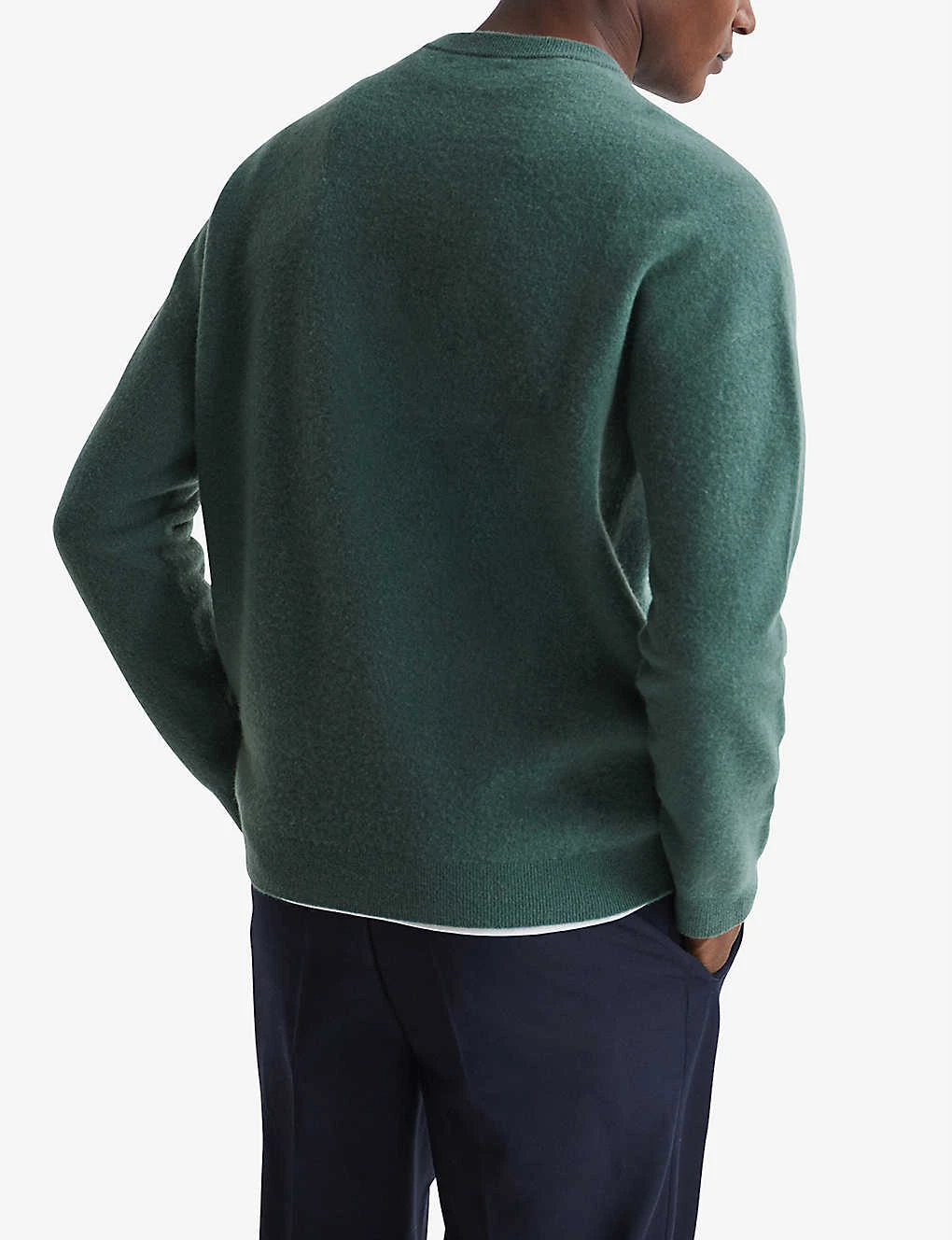 Reiss Prague Crewneck Merino Wool-blend Jumper - Image 4
