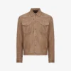 Reiss Noa Suede Trucker Jacket
