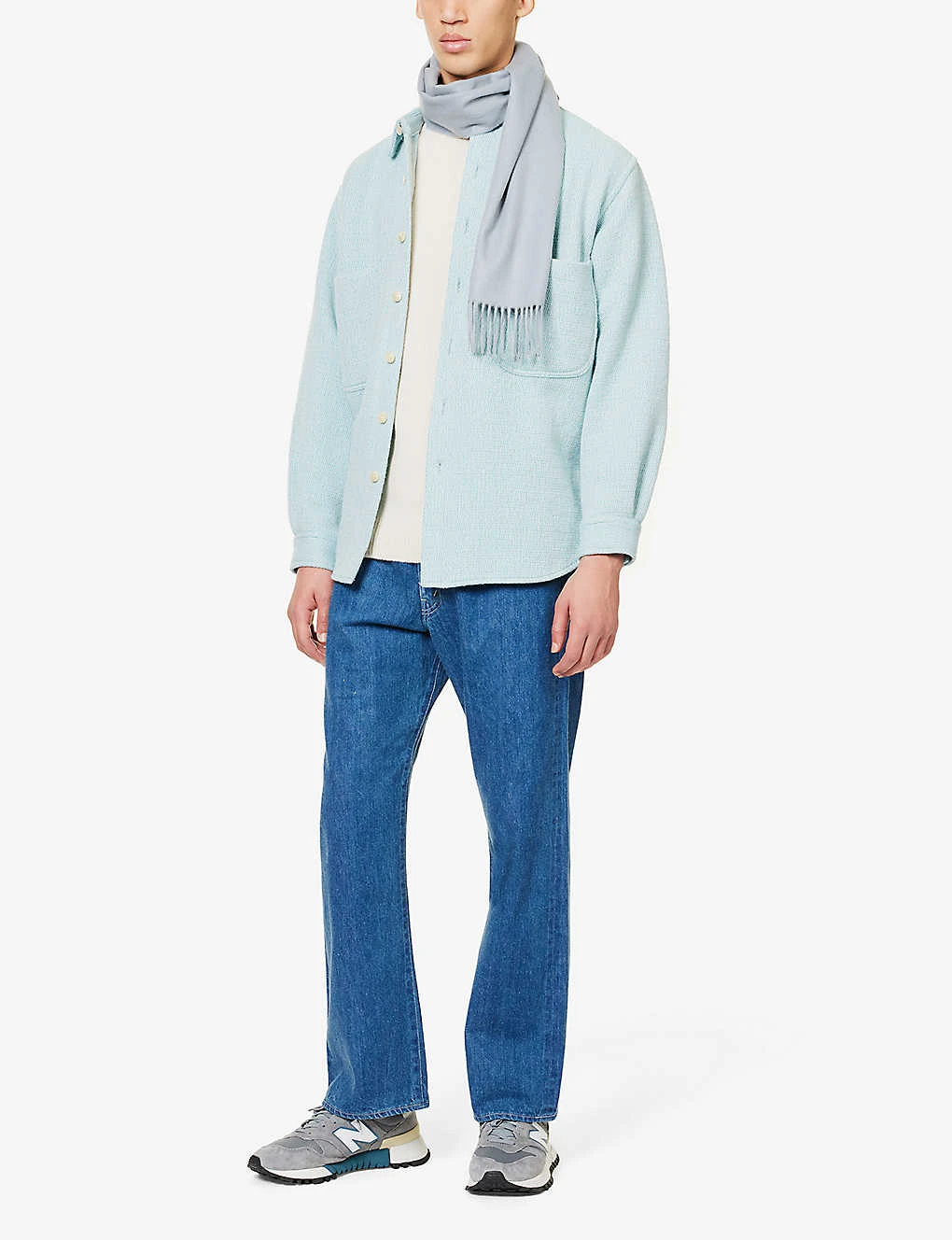 Sunspel Crewneck Wool Knitted Jumper - Image 2