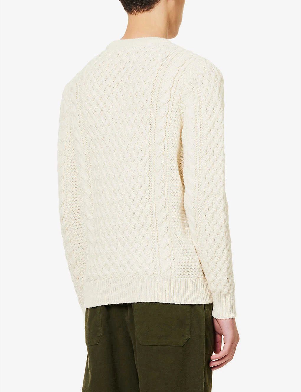 Sunspel Cable-knit Wool Knitted Jumper - Image 4