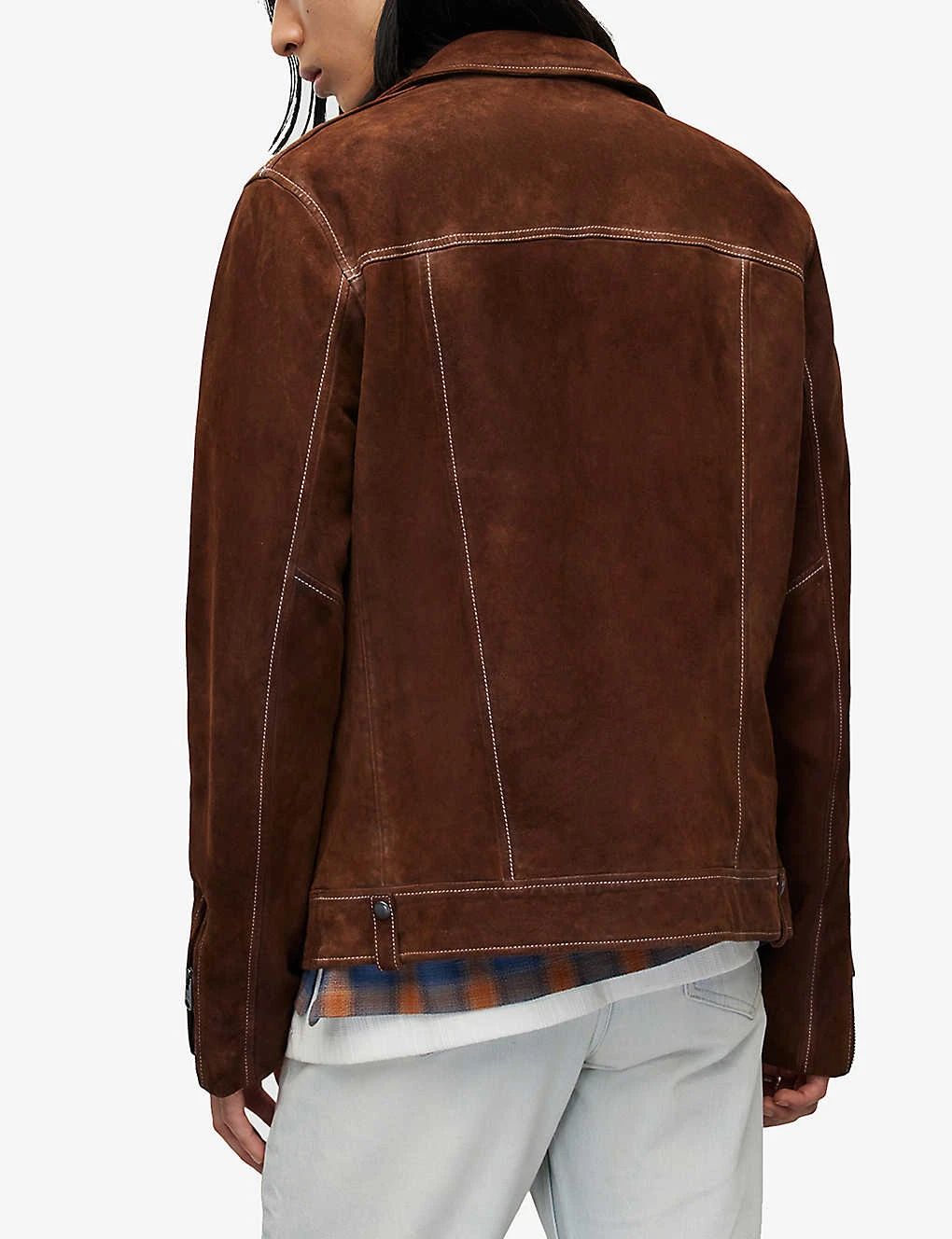 AllSaints Milo Asymmetric-zip Leather Jacket - Image 4