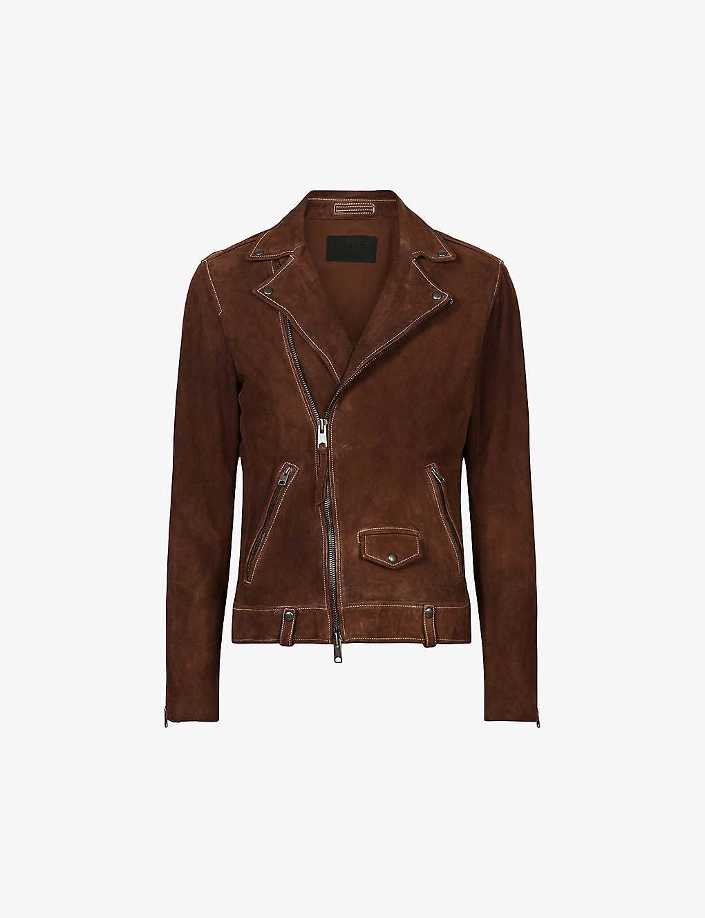 AllSaints Milo Asymmetric-zip Leather Jacket