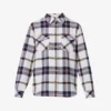 Unisex Rose Quartz Checked Cashmere Shirt