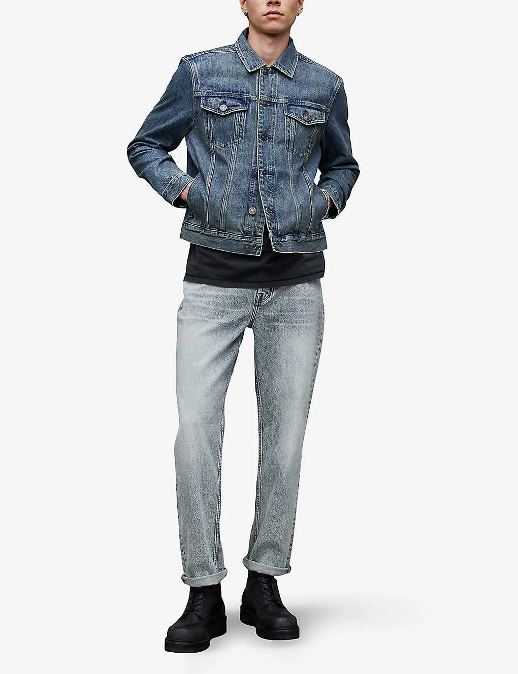 AllSaints Carrer Patch-pocket Denim Jacket - Image 2