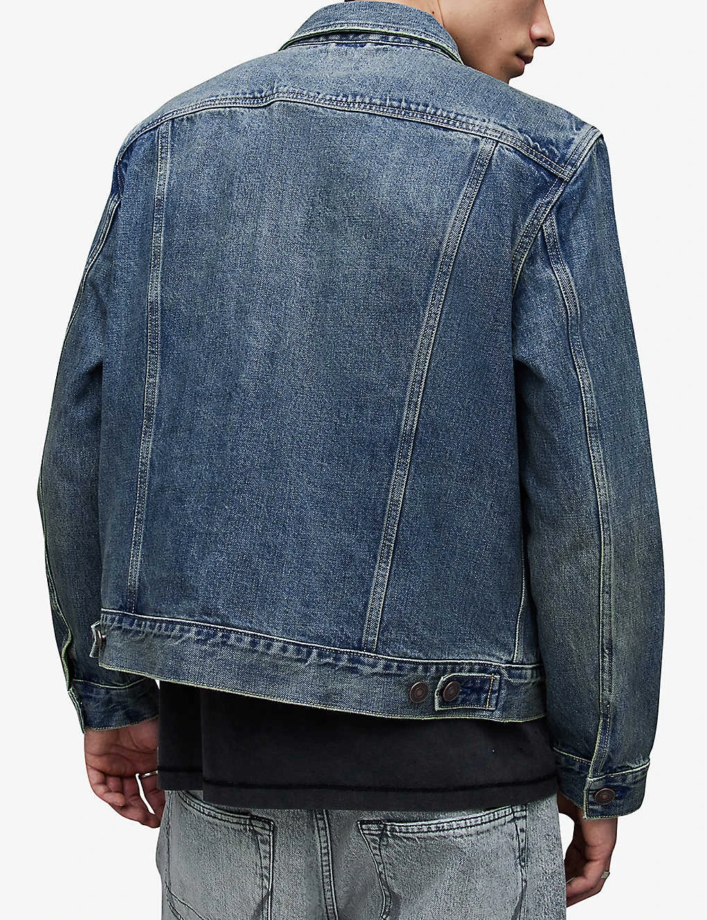 AllSaints Carrer Patch-pocket Denim Jacket - Image 4