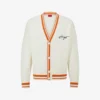 Hugo Logo-embroidered Varsity Relaxed-fit Wool-blend Cardigan