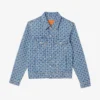 Sandro Cross Chequered Denim Jacket