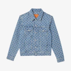Sandro Cross Chequered Denim Jacket