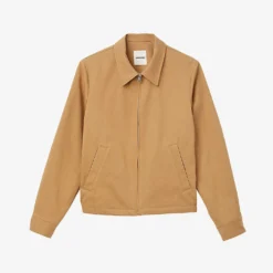 Sandro Pointed Collar Cotton Harrington Jacket