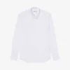 Sandro Seamless Regular-fit Pointed-collar Cotton Shirt