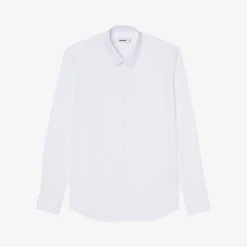 Sandro Seamless Regular-fit Pointed-collar Cotton Shirt