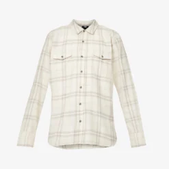Paige Everett Checked Regular-fit Cotton-blend Shirt