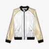 THE KOOPLES Contrasting Metallic-cotton Bomber Jacket