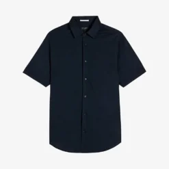 Ted Baker Short-sleeved Cotton-jersey Shirt