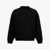 AllSaints Bolus Crew-neck Relaxed-fit Cropped Organic-cotton Jumper