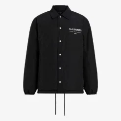 AllSaints Underground Logo-print Padded Cotton-blend Coach Jacket