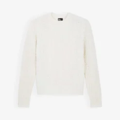 THE KOOPLES Round-neck Cable-knit Wool-blend Jumper